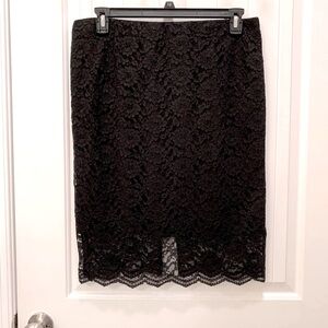 Mossimo Black Lace Pencil Skirt